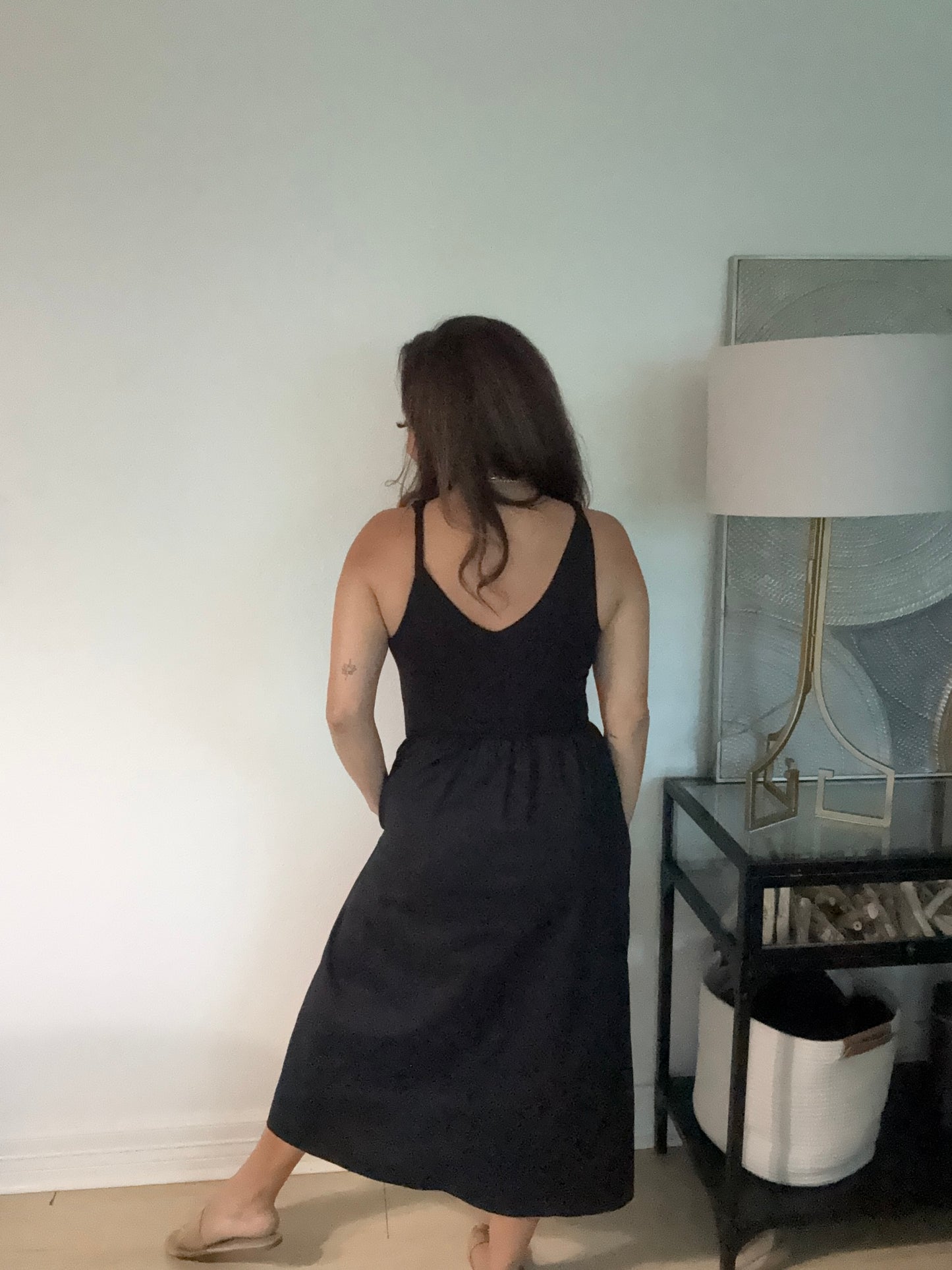 Little black midi dress