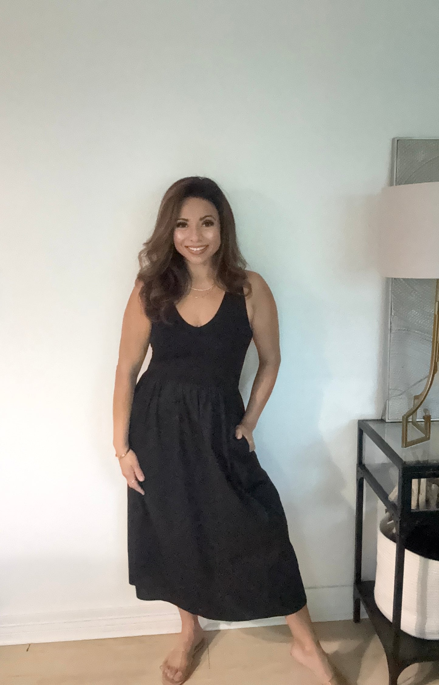 Little black midi dress