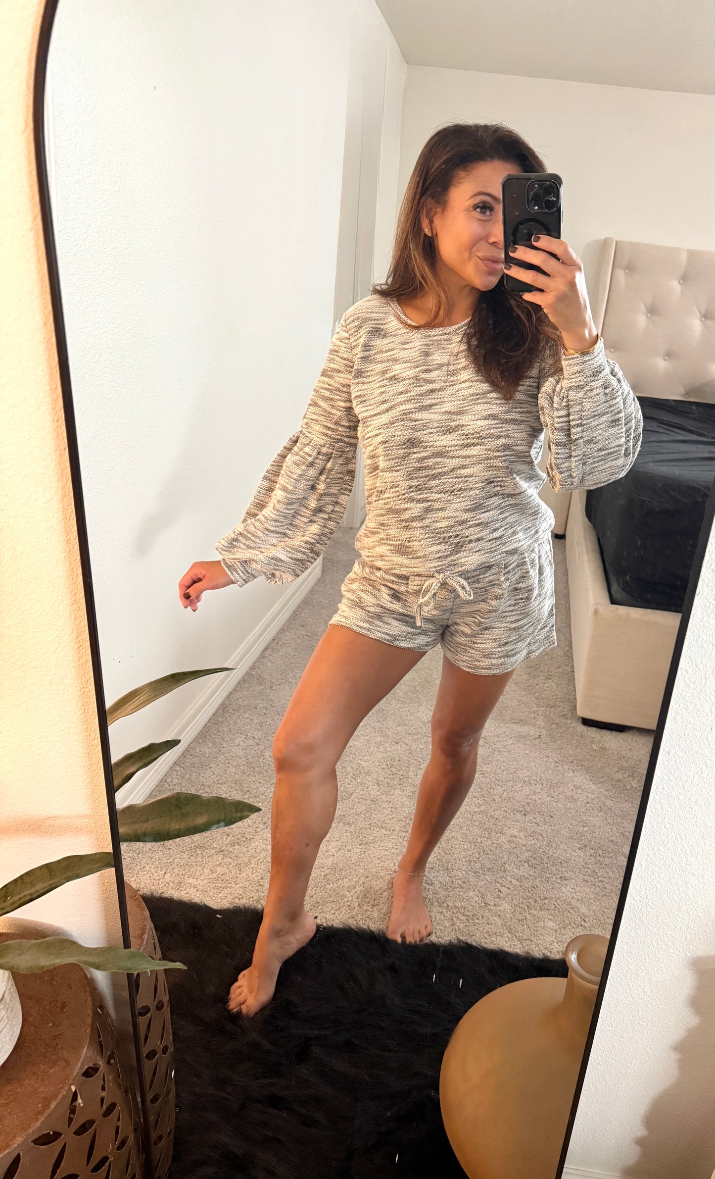 Balloon sleeve shorts - SET