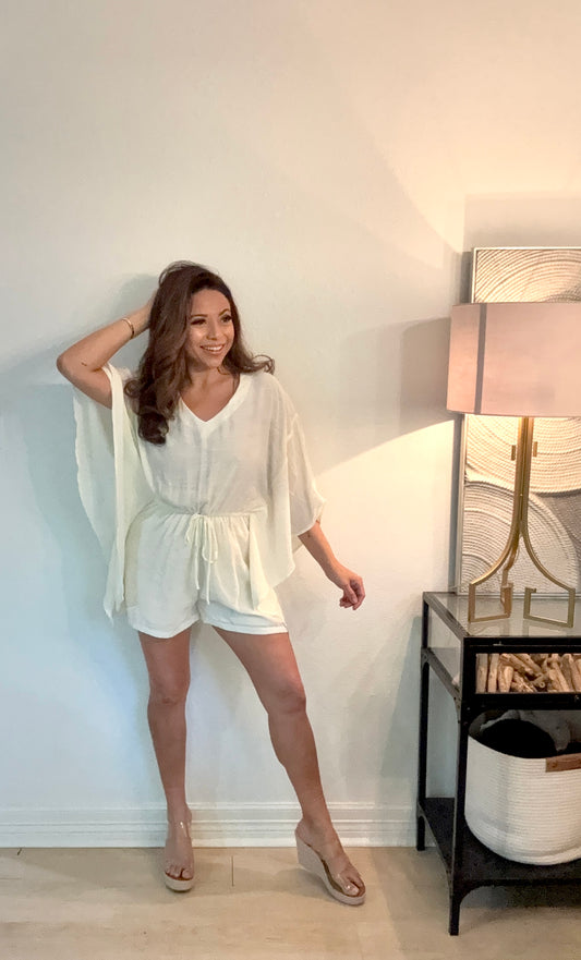 Batwing romper