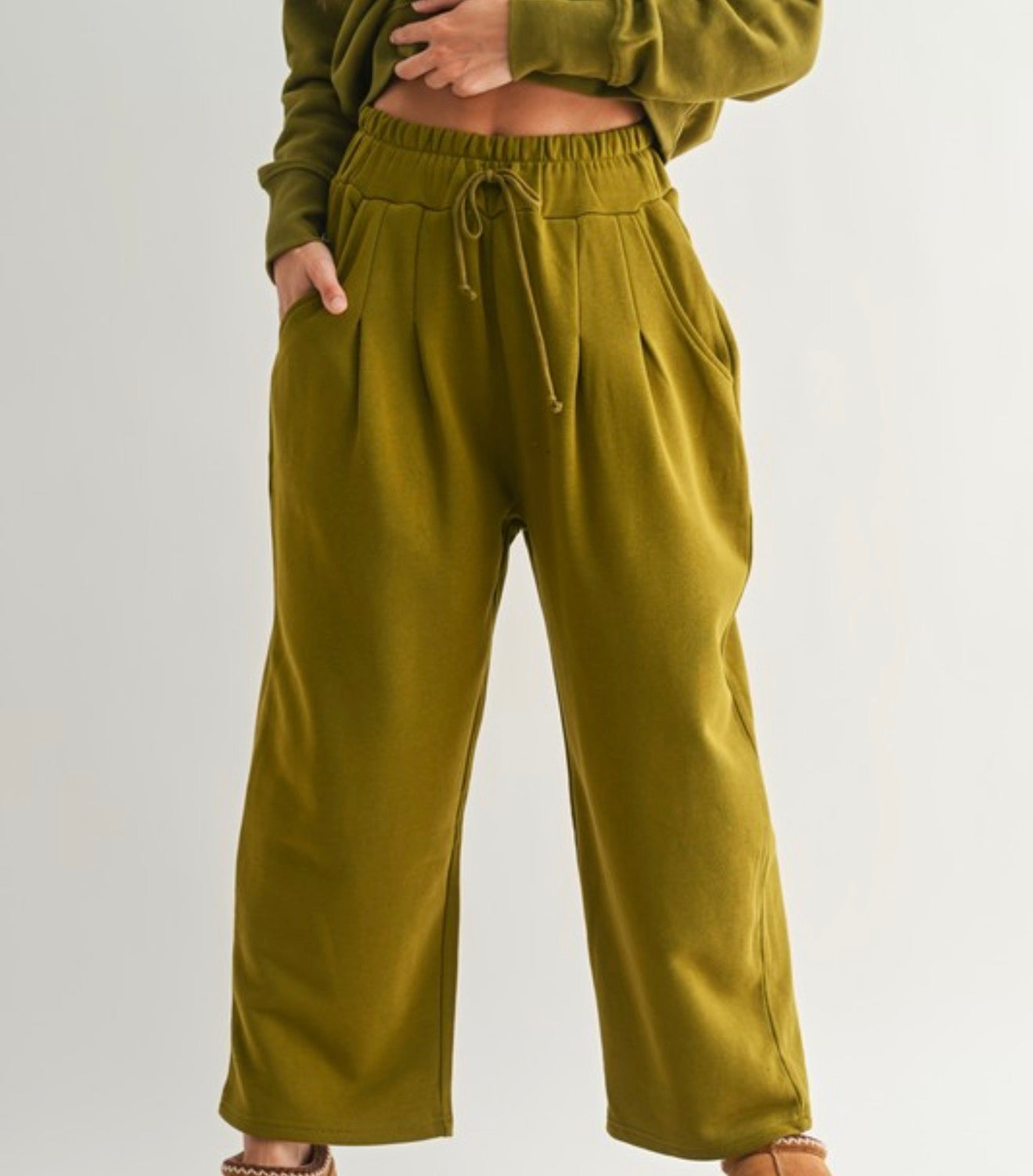 Dune drift cotton wide leg pants