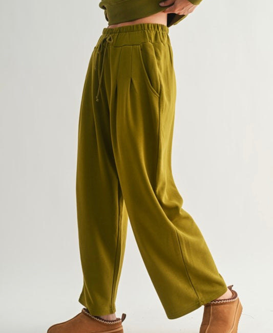 Dune drift cotton wide leg pants