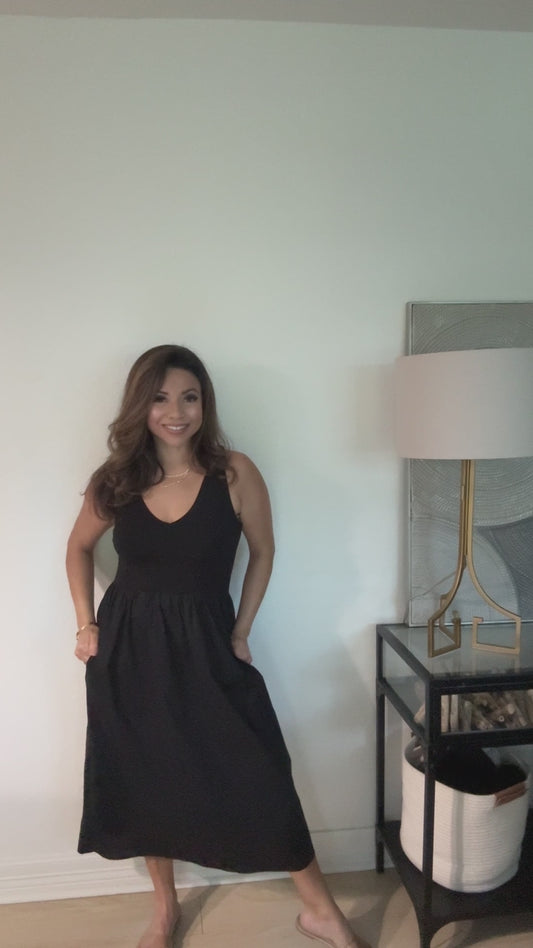 Little black midi dress